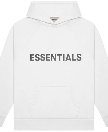 White Essentials Hoodie
