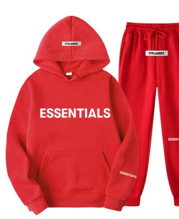 Essentials Red Tracksuit