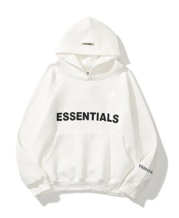 White Essentials Hoodie