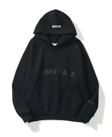Black Essentials Hoodie