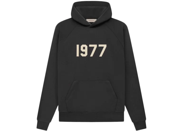 Black 1977 Essentials Hoodie